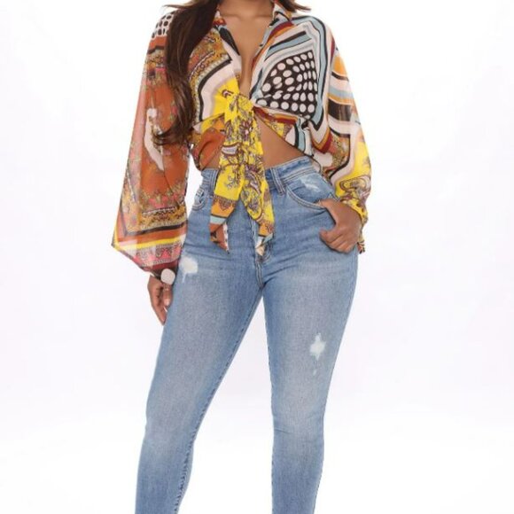 Vacay Blouse - Multi Color - Picture 2 of 2